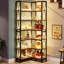 Amyri 200cm H x 60cm W Steel Corner Bookcase-649517613