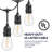 9 - Bulb 25 in. Plug-in LED String Lights