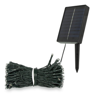 Black Low Voltage Solar Powered Integrated LED Pathway Light