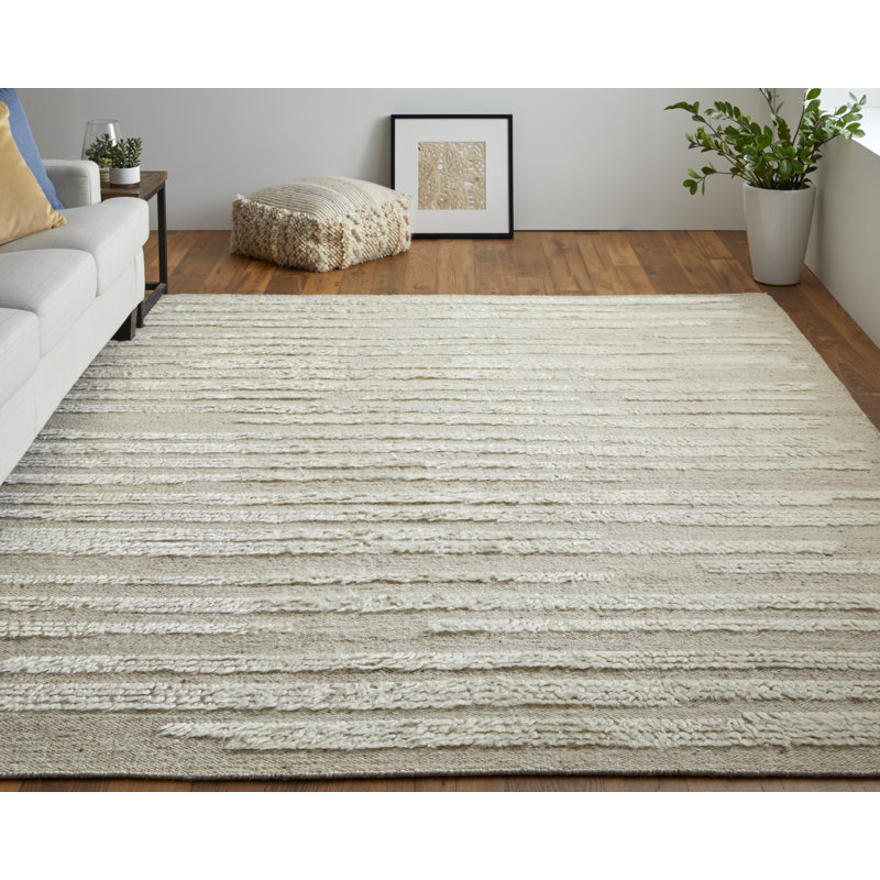 Ashby Wool Abstract Area Rug, Rectangle 3'6" x 5'6"