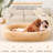 Ethelee Large Dog Bed for Adults and Pets, Human Sized Dog Bed For People, Giant Dog Bed for Humans, Blanket, Removable Cover,Anti-Slip Bean Bag For Large Dogs-1065465173
