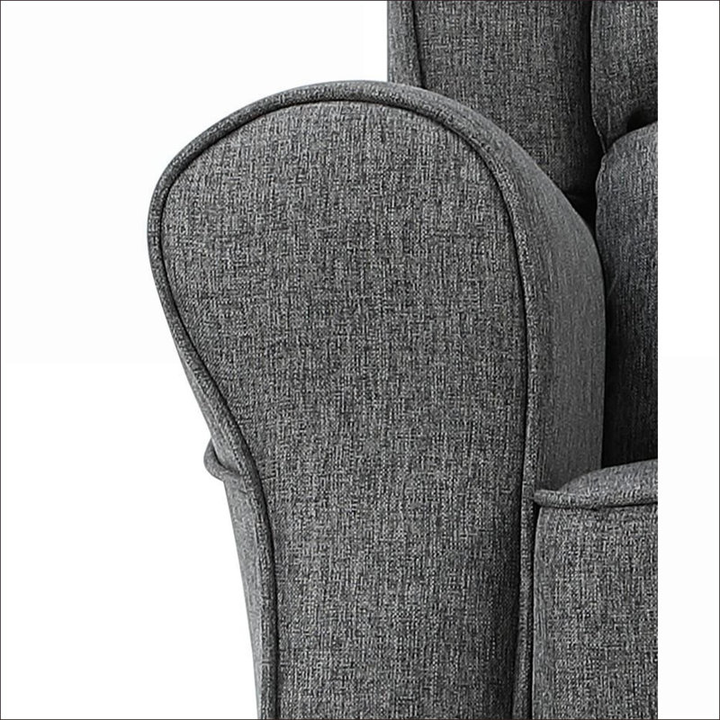 Chaise berçante en tissu