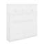 Grand lit escamotable en bois massif avec armoires Queen-810934470