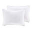 Édredon 100% coton pour grand lit, matelassage bleu à motif de coquillages de rêve, comprend un édredon, une jupe de lit et 2 taies décoratives, coton blanc, atmosphère relaxante et rembourrée