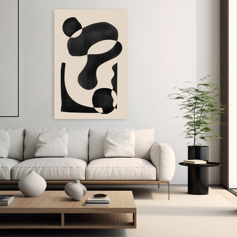 Art contemporain abstrait géométrique, H 60 po x l 40 po