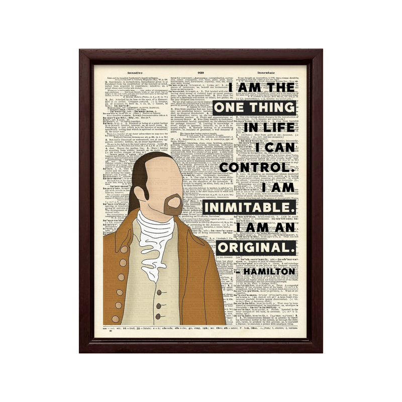 I Am An Original No2, Canvas, Brown Framed, 11"H x 14"W