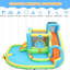 Glissade d'eau gonflable extérieure pour enfants 8 à 12, cour gonflable avec double glissade Adam