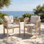 Chaise de patio d'extérieur avec coussins Coleon