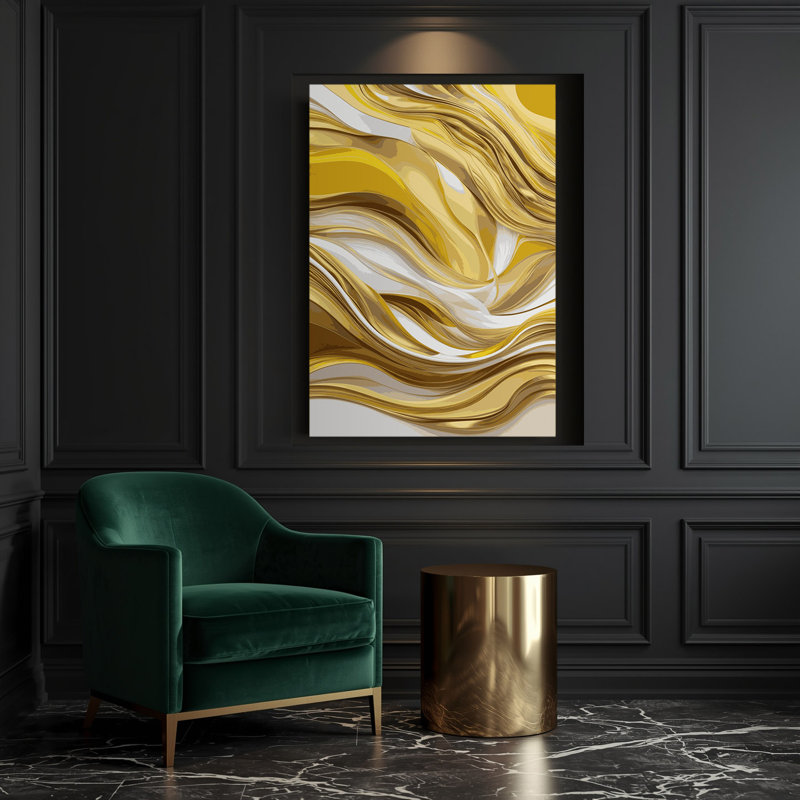 Art numérique sur toile, abstraction numérique 57, H 16 po x l 20 po