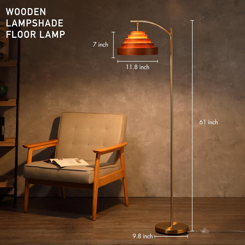 Lampe sur pied Cascade Mid-Century