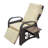 Outdoor Adjustable Recliner Chair with Removable Cushion and Integrated Table