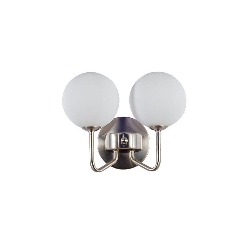 Armed Sconce, Satin Chrome 