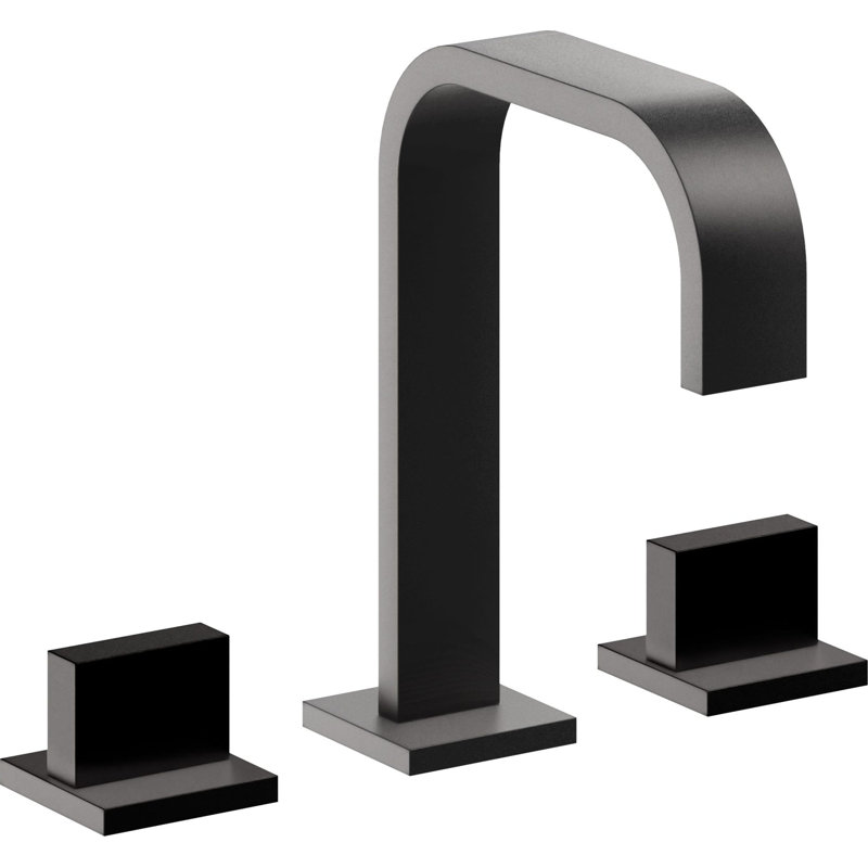 Mar 8" Widespread Lavatory Faucet, Matte Black