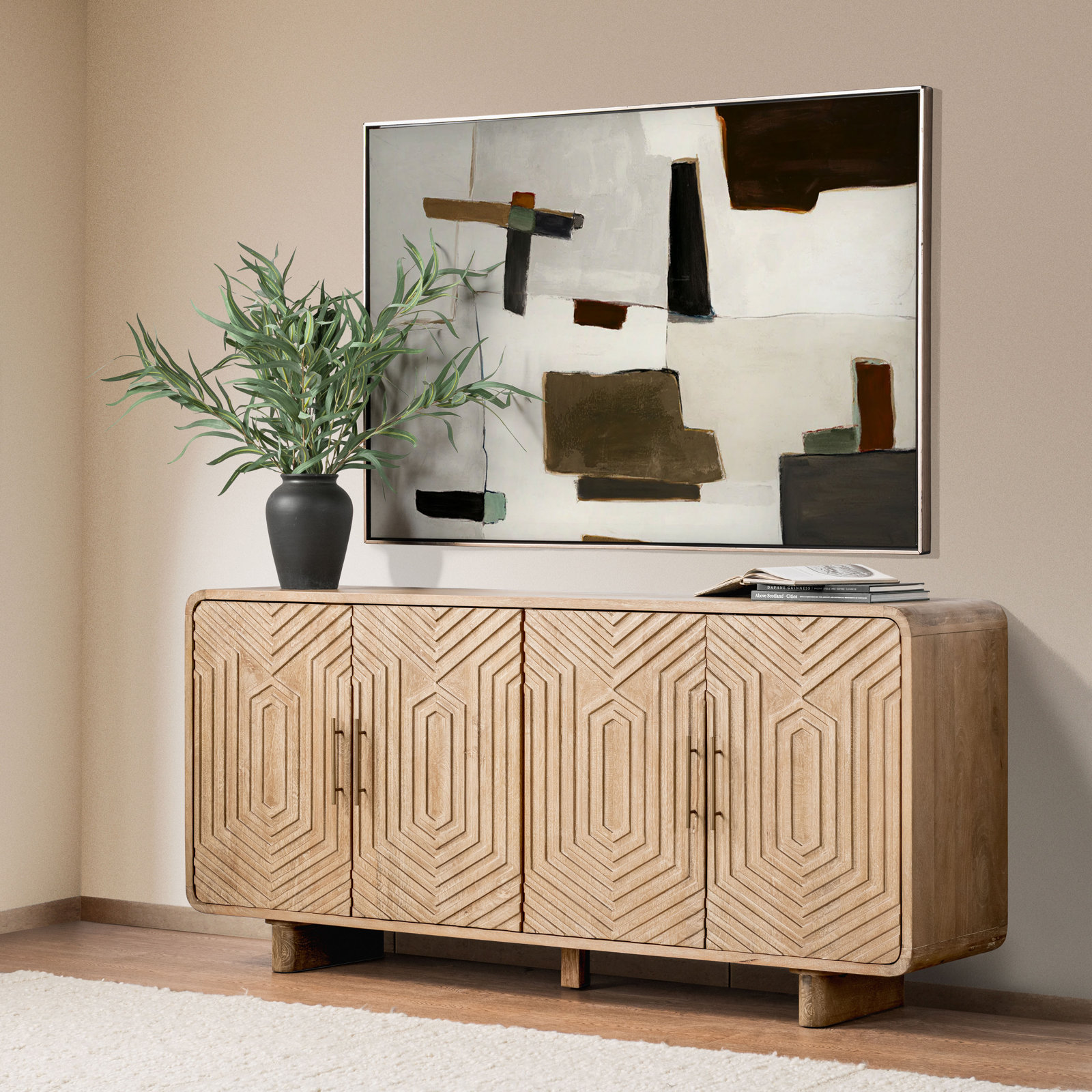 Quince 78'' Sideboard, Dune Clay