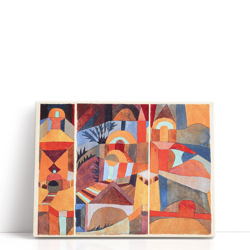 Temple Temple, 1920 - reproduction d'art sur toile, H 30 po x l 40 po