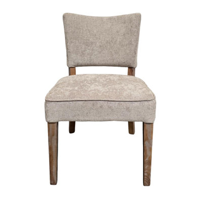 Rea Dining Side Chair Set Of 2, Taupe, Classic Graywash Solid Wood