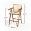 Tabouret de bar en plastique crème-1069750206