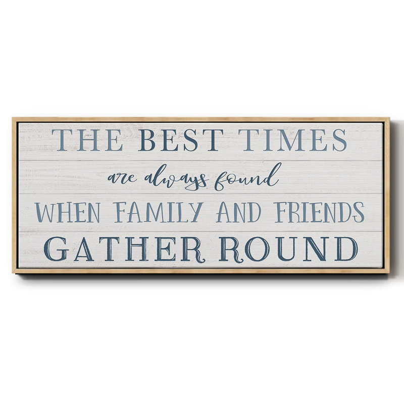 «Family and Friends Gather», toile encadrée