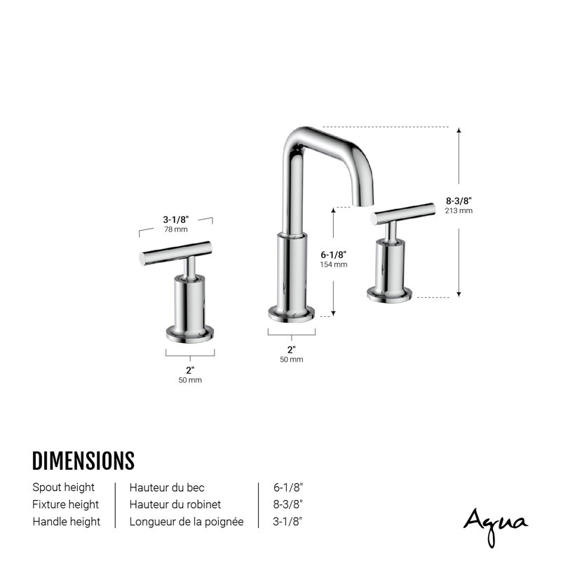 Robinet de lavabo Romero Roud en chrome poli, Chrome