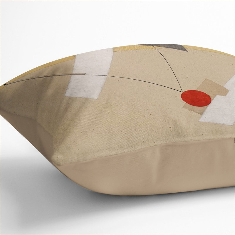 Proun 12E Square Throw Cushion, Stone, 40cm H x 40cm W x 15cm D