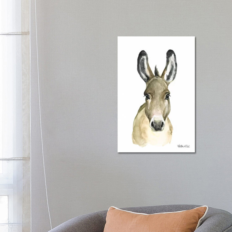 Donkey - Wrapped Canvas Gallery-Wrapped Canvas Giclée, 66.04 cm H x 45.72 cm W x 1.91 cm D