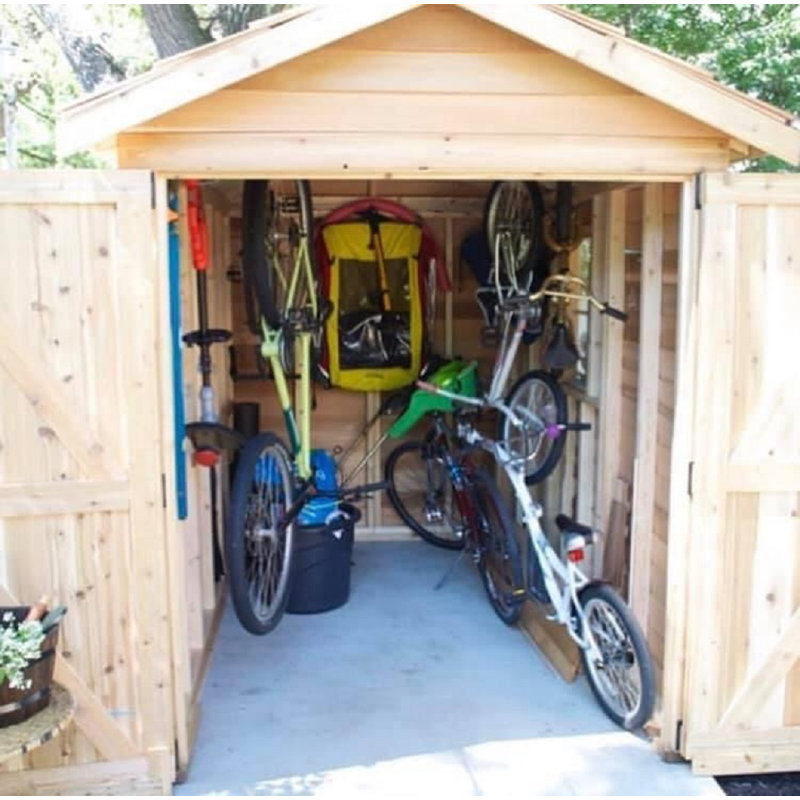 Rancher 10 ft. W x 12 ft. D Western Red Cedar Wood Storage Shed