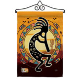 Double Sided 18.5'' H x 13'' W Polyester Flag Set