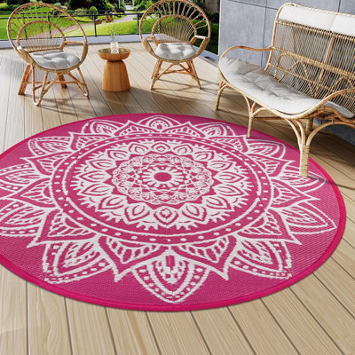 Tapis de camping extérieur en paille 6 pi
