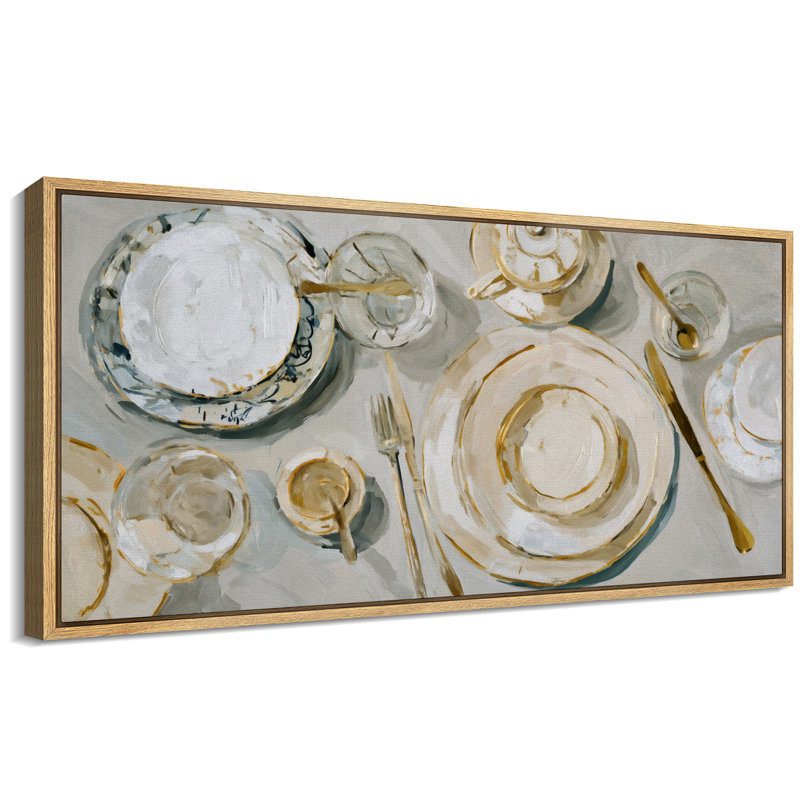 «Neutral Toned Art», reproduction d'art sur toile encadrée, Naturel, H 30 po x l 60 po