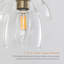3-Light Bathroom Vanity Light, Modern Gold Wall Sconce with Clear Glass Shades