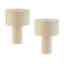Ensemble de 2 lampes de table en tissu beige avec interrupteur marche / arrêt en ligne