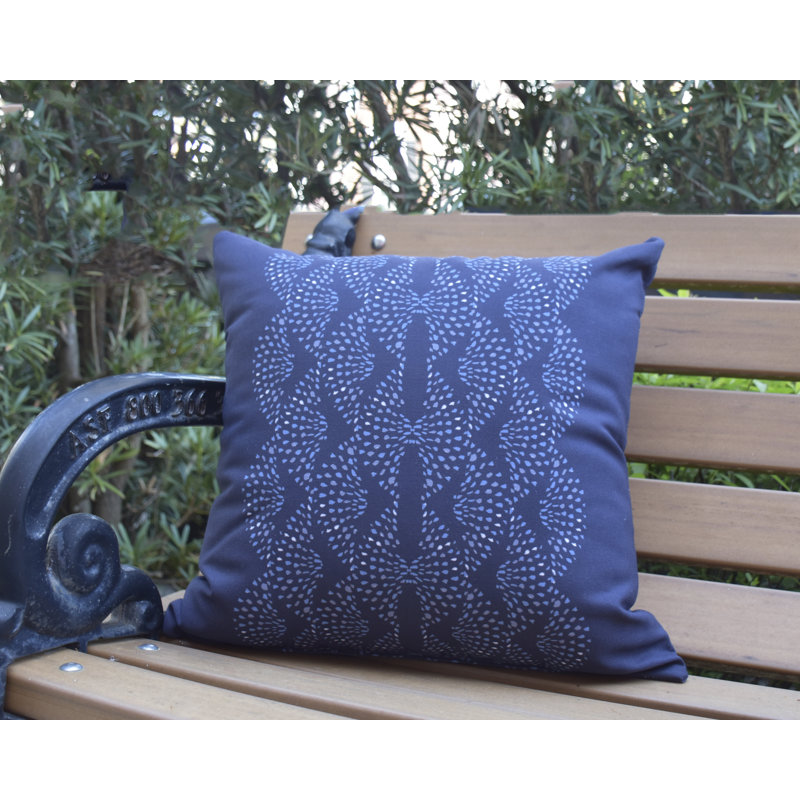 Housse et insert de coussin extérieur carré Fickle Florals, 16 po x 16 po, Bleu