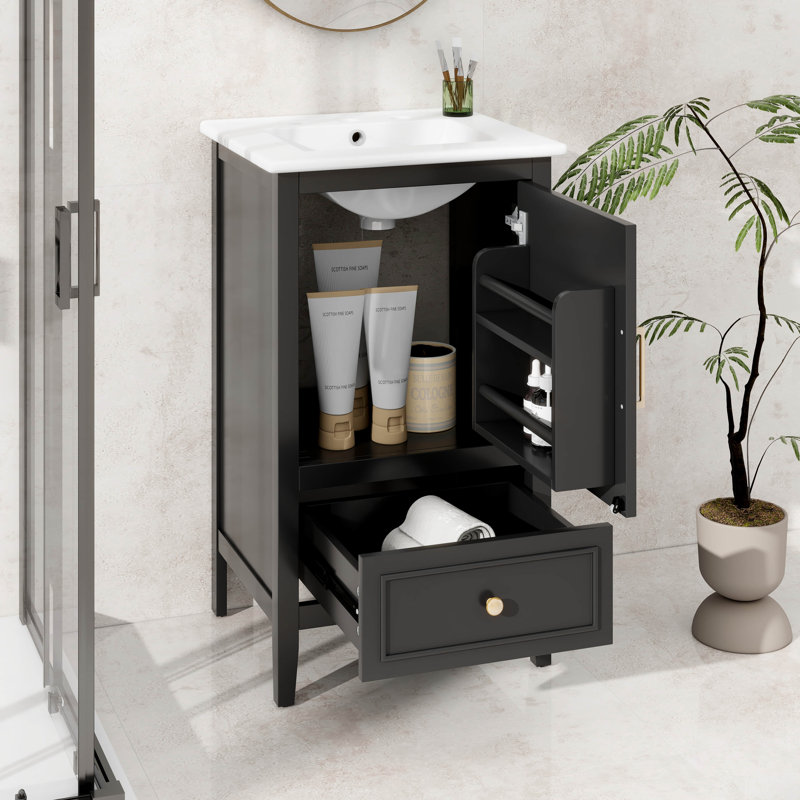 Petit meuble-lavabo de 20 pouces avec lavabo