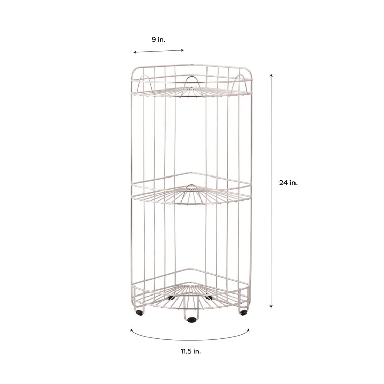 Rebrilliant Bozarth Free-standing Stainless Steel Shower Caddy