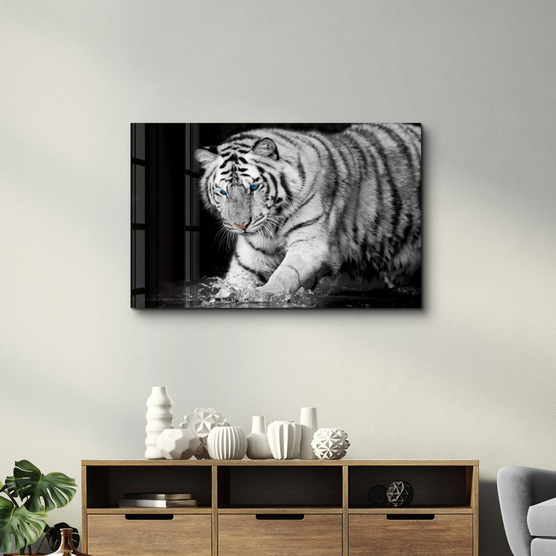 Elegant Tempered Glass Wall Art Painting, 13.8 x 21.7 inches | 100% Tempered Glass, Thickness: 0.16 inches | UV Printed for Vibrant Colors | Perfect for Home Decor, Living Room, & Office Spaces