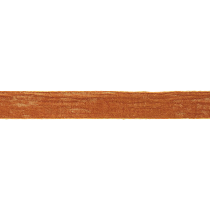 Ruban de velours à bord brut, H 2,5 po x l 360 po x P 2 po, Beige