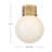 Flush Mount Globe Ceiling Light with Perforated Details-811781009
