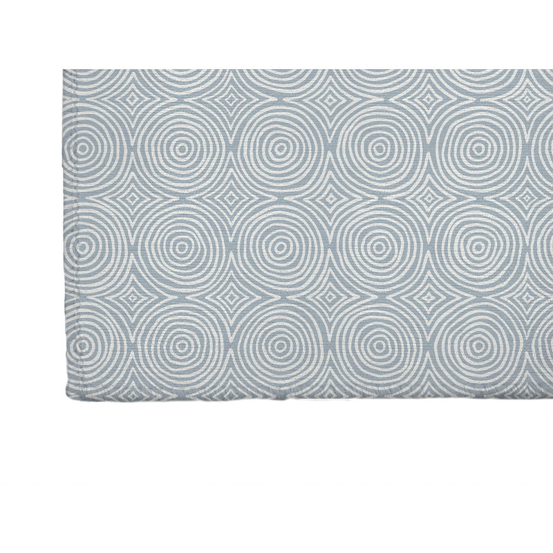 Paillasson Rolling Circles, L 36 po x L 60 po, Bleu ardoise