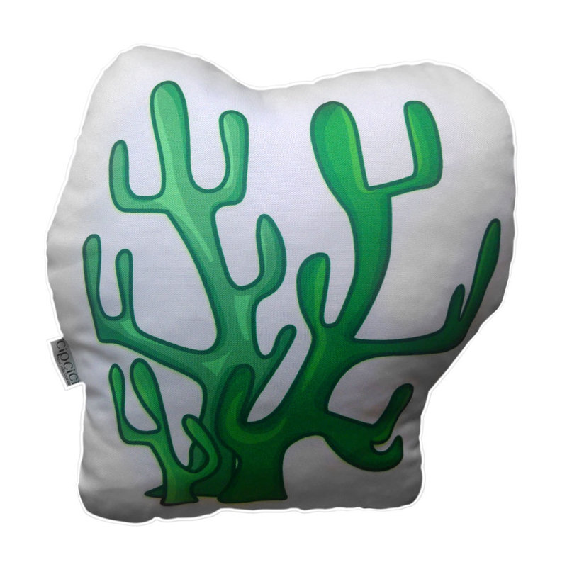 Reversible Throw Pillow, Green