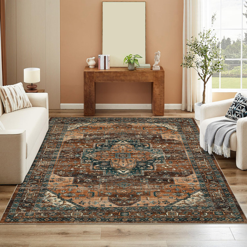 Abstract Machine Printed 160cm X 230cm Area Rug, Rectangle 160 x 230 cm