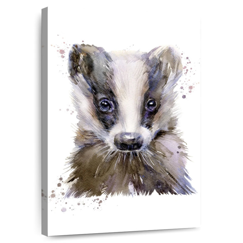 Brampt Badger Portrait, 36" H x 24" W