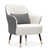 Similicuir gris / beige