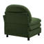 Canapé sans accoudoirs courbé en tissu avec oreiller Vitoria - Vert-803607932