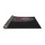 Tapis noir/mauve tissé à la machine-484314449