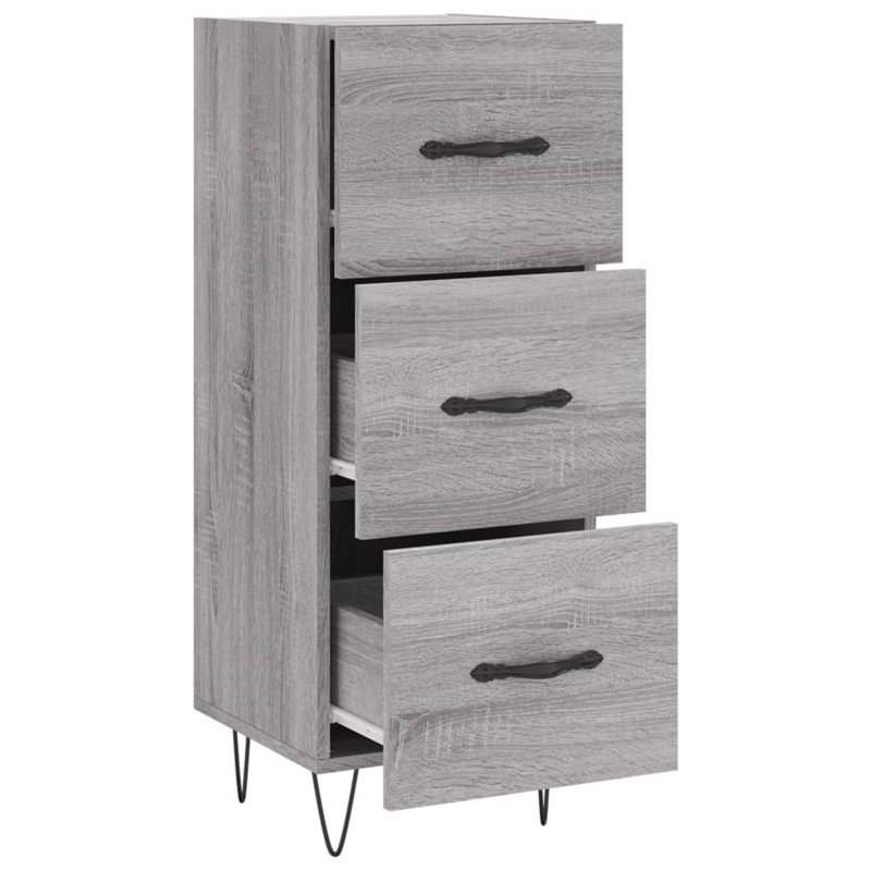 Malynda Sideboard 34,5x34x90 cm Engineered Wood, Grey Sonoma