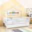 Lit simple en bois avec lit gigogne et garde-corps-550896545-550896547