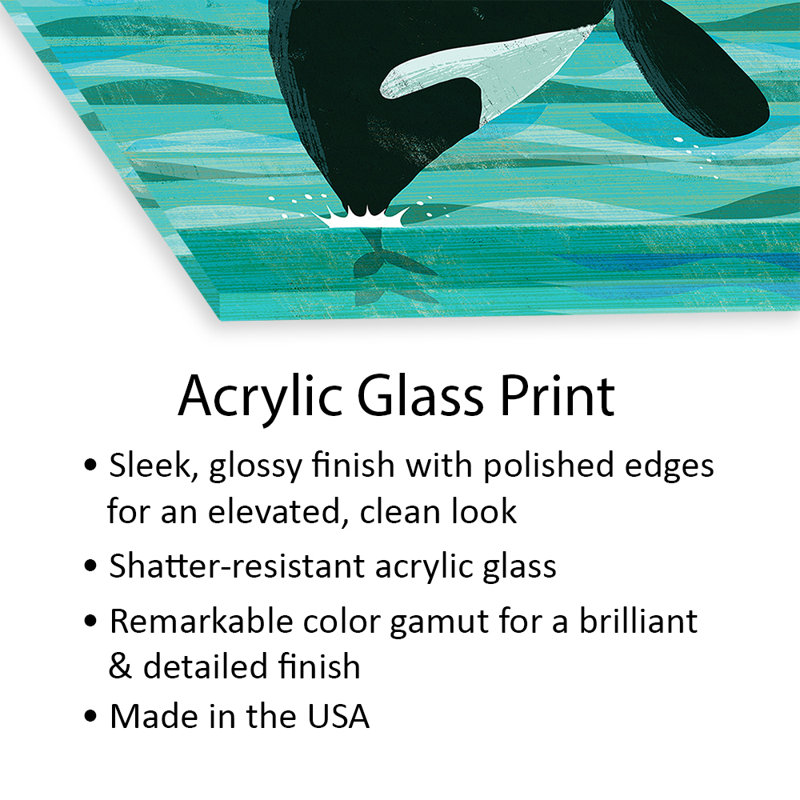 «Killer Whale On Glass» par Gareth Lucas, reproduction