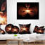 Coussin lombaire papillon abstrait
