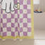 Rideau de douche en polyester avec crochets