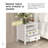 Ololade 19.7" W 2-Drawer Nightstand with Open Shelf